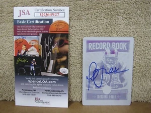 2020 PANINI MARSHALL FAULK PRINTING PLATE 1/1 AUTO SIGNED HOF JSA ON CARD - Picture 1 of 3