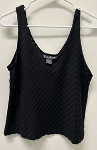 FIRMA ELLEN TRACY Damen TANK TOP SHELL schwarz Größe Large L - Bild 1 von 3