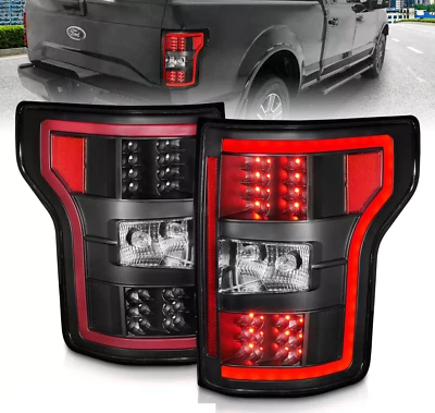 Juego de pares de luces traseras LED negras Eagle Eyes para Ford F-150 XL / XLT 2018-2020 Foto 1 de 4