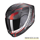Casco Integrale Moto Scorpion Exo 391 Air Haut Nero Rosso Black Matt Red Helmet