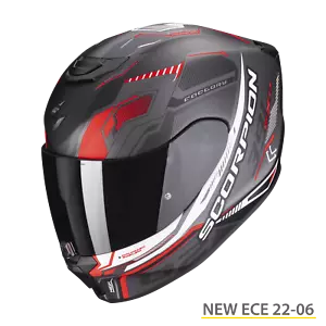 Full Face Helmet Scorpion EXO 391 Air Haut Black Red Black Matt Red Helmet - Picture 1 of 1