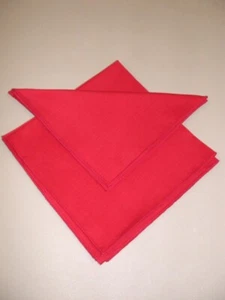 (4) Woven Napkins ~ Red ~ 12 x 12 Inches - Picture 1 of 1