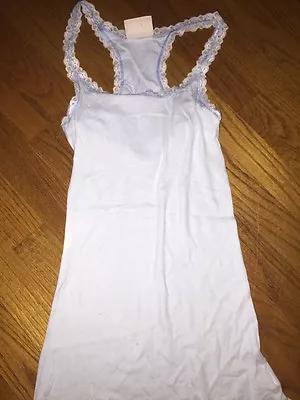 ARIZONA LACE TANK TOP WOMENS SIZE SMALL Baby Blue Wear with Unicorn Leggings - Image 1 of 3