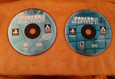 Jeopardy 1st and 2nd Edition (Sony PlayStation 1) ps1  2 DISCS ONLY  - Image 1 of 3