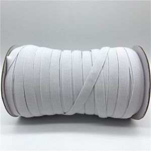 Black White Elastic Ribbon Bands Spandex Fabric Garment Trims Cords Diy 5yards