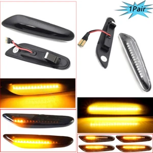 LED Dynamic Indicator Side Marker Light For BMW BMW E46 E82 E88 E90 E92 E60 E83 - Picture 1 of 24