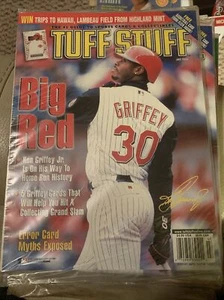 Tuff Stuff Magazine Ken Griffey Jr Reds Sealed 2000 Kobe On Back - Picture 1 of 2