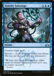 MTG Sinister Sabotage Guilds of Ravnica Uncommon NM/M - Picture 1 of 1