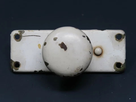 Antique Window Sash Lock Latch Hardware Knob Shabby Chic White (B) Cover