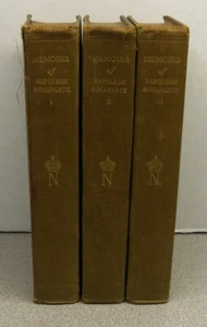 Memoirs of Napoleon Bonaparte By Baron De Meneval 3 Volumes - 1910 - Picture 1 of 8