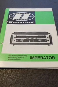 Bedienungsanleitung-Operator's Manual für Dynacord Imperator ,ORIGINAL - Bild 1 von 1