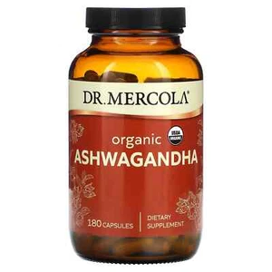 2 X Dr. Mercola, Organic Ashwagandha, 180 Capsules (400 mg per Capsule) - Picture 1 of 2
