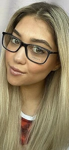 Versace Herren Damen Brille Brillengestell Italy 55mm Schwarz " - Bild 1 von 12