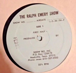 RADIO SHOW: RALPH EMERY SHOW 2/21/83 SHELLY WEST LIVE IN STUDIO 1 HOUR - Bild 1 von 1