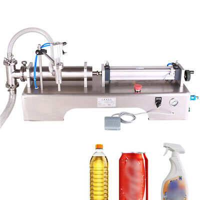 100-1000ml Automatic Liquid Paste Filling Machine Stainless Steel 220V NEW • 300£