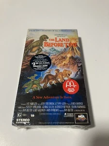 The Land Before Time (VHS, 1988) McDonald’s Exclusive 1994 Promo New Sealed - Picture 1 of 2