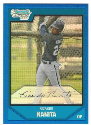 Ricardo Nanita 2007 Bowman Chrome Prospects Blue Refractors 124/150 Card# BC-82 - Image 1 of 4