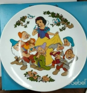 PLATO GOEBEL DISNEY BLANCO NIEVE Y LOS 7 ENANOS 1980 - Imagen 1 de 6