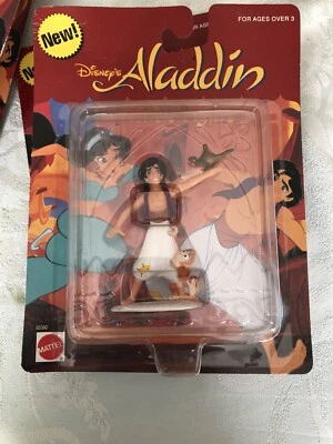 Disney MATTEL CARDED DISNEY ALADDIN COLLECTIBLE FIGURE ALADDIN AND ABU - Image 1 of 4