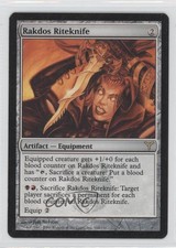 2006 Magic: The Gathering - Dissension Rakdos Riteknife #164 1i3