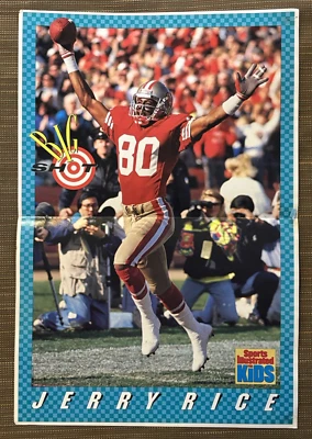 RARE 1990 Sports Illustrated for Kids Big Shot 11" x 16" Poster - Jerry Rice - Image 1 of 4