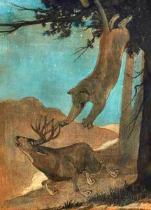 Wolf Pack running through the Night by Charles Livingston Bull - Picture 1 of 1