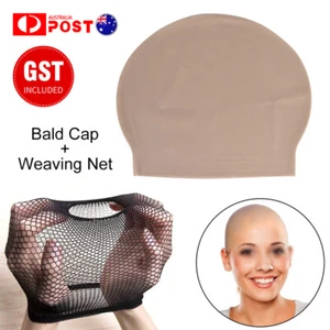 Rubber Bald Skin Head Unisex Funny Skinhead Dress Fancy Costume Latex Wig Cap - Picture 1 of 11