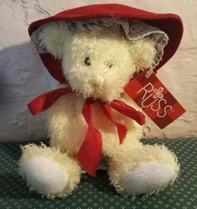 OSO DE ORACIÓN RUSS BERRIE BABY alas de ángel de felpa con capó #2484 decoración de guardería raro - Imagen 1 de 4