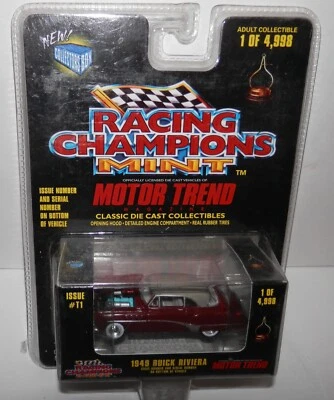 Racing Champions Mint Motor Trend 1949 Buick Riviera edición 11 #08194-08133 nuevo en paquete Foto 1 de 3