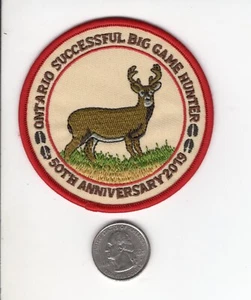 2019 ONTARIO MNR SUCCESSFUL BIG GAME HUNTER PATCH-MICHIGAN DNR DEER-BEAR-CREST - Picture 1 of 1