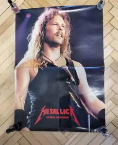 Vintage Poster Metallica James Hetfield Queensryche 1990-2000 23х15 - Picture 1 of 9