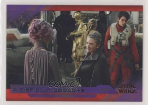 2018 Topps Star Wars: The Last Jedi Series II Purple Princess Leia Organa fm0