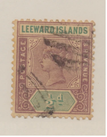 Leeward Island Stamp Scott #1, Used Cover