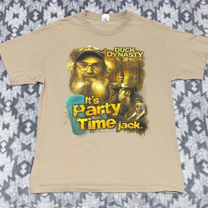 Camiseta Duck Dynasty Para Hombres Camisa Grande Bronceada Tío Si 2012 Party Time Jack - Imagen 1 de 6