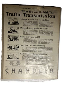 1924 Chandler Car of the year 14'x11" Cleveland Ohio vintage art print ad Poster - Picture 1 of 7