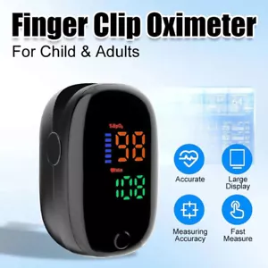 Medical Digital Finger Pulse Oximeter Finger Clip LED SpO2 Heart Rate Monitor - Picture 1 of 13