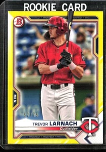 2021 BOWMAN TREVOR LARNACH  Yellow Parallel /75 CARD #BP-80 - Picture 1 of 2