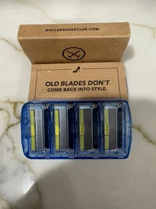 Dollar Shave Club 2 Packs of 4 Replacement Razor Blades Cartridges (6 Blade) NEW - Picture 1 of 5