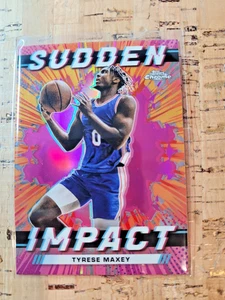 2023-24 Topps Chrome - Sudden Impact Tyrese Maxey #SI-20 PINK Refractor - Bild 1 von 2