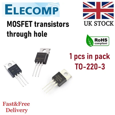 INFINEON MOSFET IRF540N IRF740 IRFZ44N IRF5210 TO-220 TO-247 Free P&P UK stock