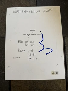 Matt Damon signed Autogramm Rounders Full Script Mike McDermott BAS Beckett COA - Bild 1 von 3