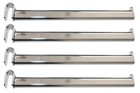 5x Abhänger Frontarm Tragarm gerade 35 cm verchromt metall Ladeneinrichtung 