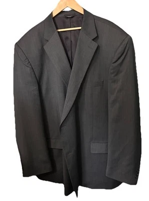 Chaqueta de traje Henry Grethel para hombre 60L gris mezcla de lana pecho único sin ventilación Foto 1 de 4