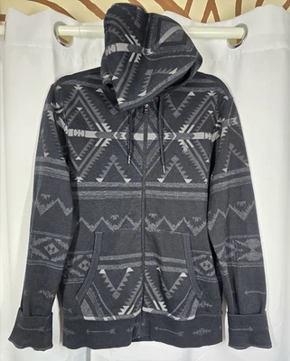 Moletom Polo Ralph Lauren Performance Masculino M Preto Sudoeste Asteca Zíper Completo Pônei - Imagem 1 de 4