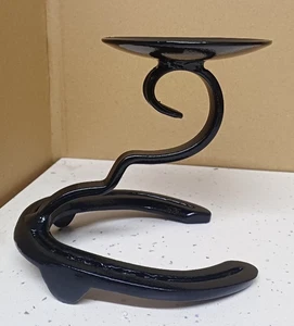 Kerzenständer aus recyceltem Hufeisenstahl - Bild 1 von 4