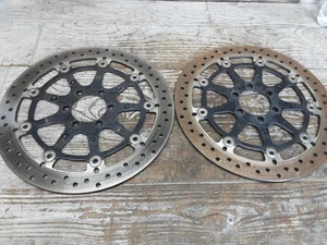2017 17 BMW S1000RR Front Brembo Wheel Rim Disc Brake Rotor Assembly Set Pair - Picture 1 of 9