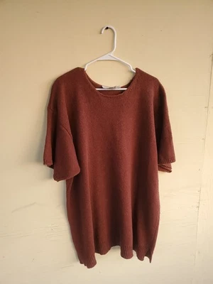 Suéter Adrienne Vittadini Mujer Talla 3 Marrón Mezcla Seda Foto 1 de 4