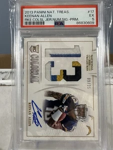 2013 Panini National Treasures RC Colossal Materials Keenan Allen RPA /25 PSA 5 - Picture 1 of 3