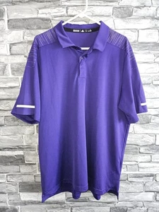Adidas Climalite Poloshirt Erwachsene XL Lila Performance Kurzarm Golf - Bild 1 von 11