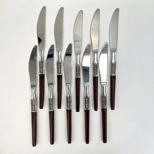 EKCO ETERNA La Joya Edelstahl Besteck MCM Set 10 Messer Kunstholz Rosenholz - Bild 1 von 3